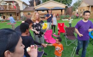 backyard party